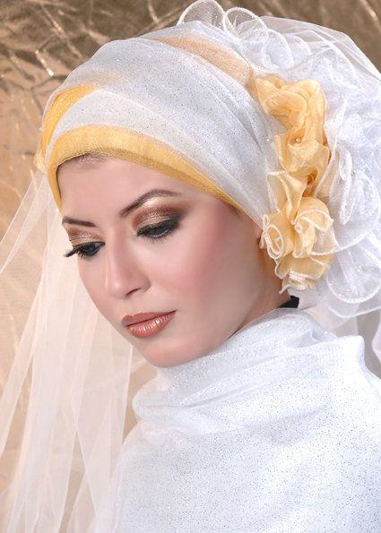 ماهو جديد من تسريحات وماكياج للعروس احدث لفات حجاب للعروس