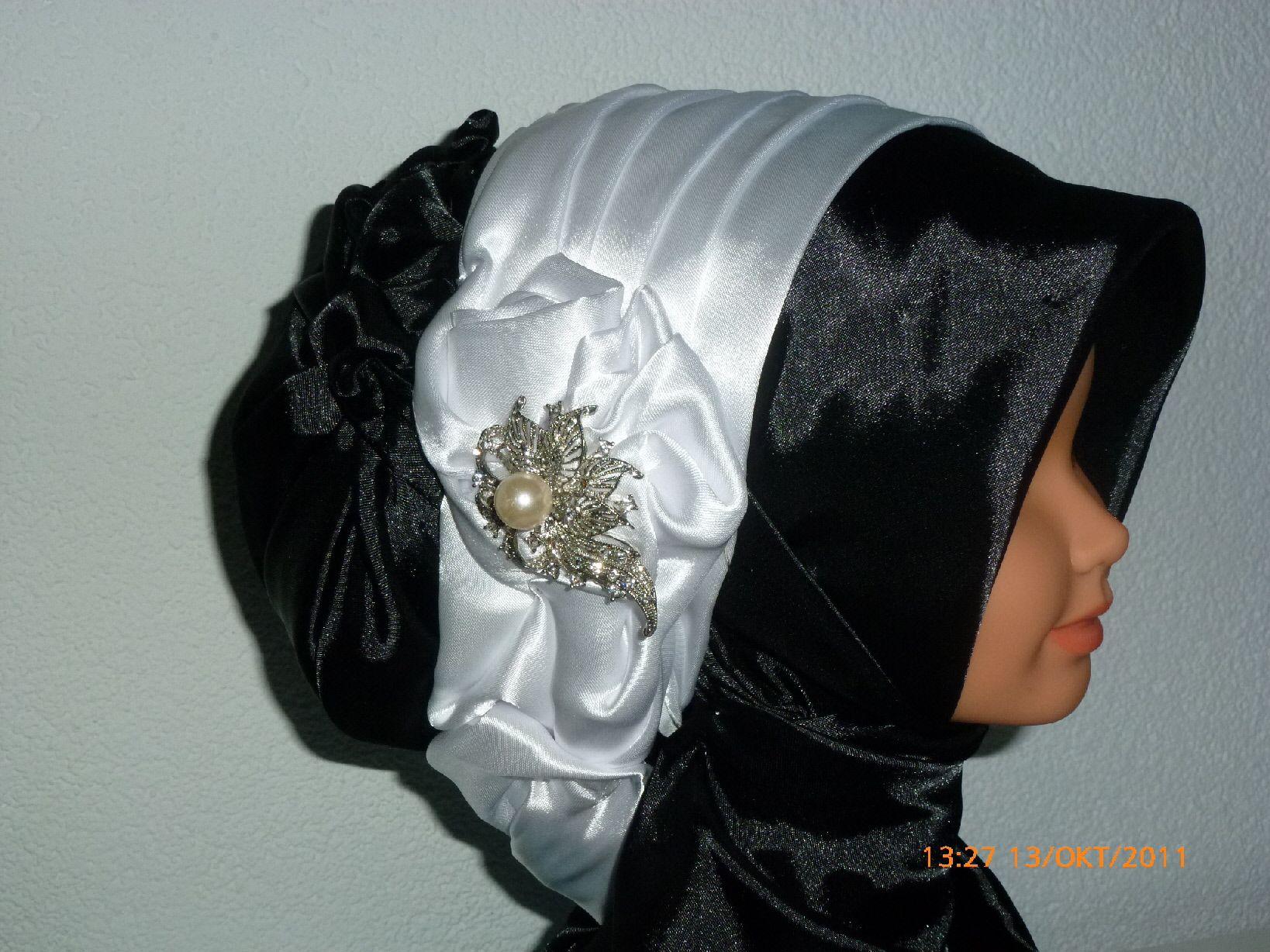 2 طرق جميلة لحجاب العروس أو السهرة 