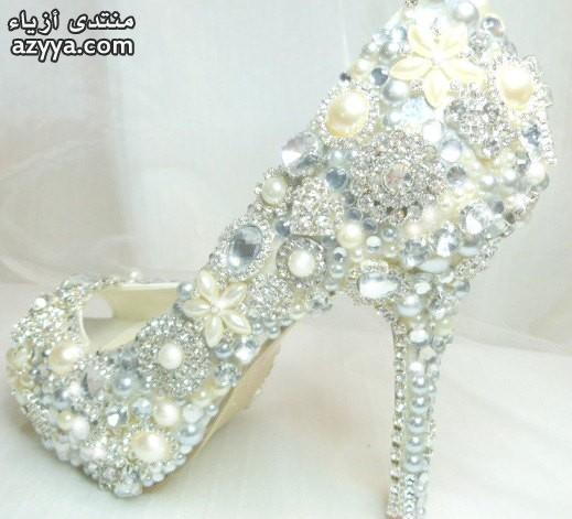 قبل الزفافارقي فساتين الزفاف جديد 2013هل ترغبين إرتداء الحذاء الازرق
